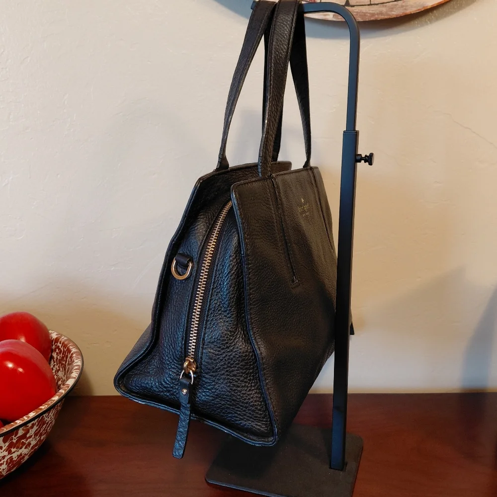 Kate Spade Black Pebbled Leather Shoulder Bag - Picture 6 of 13